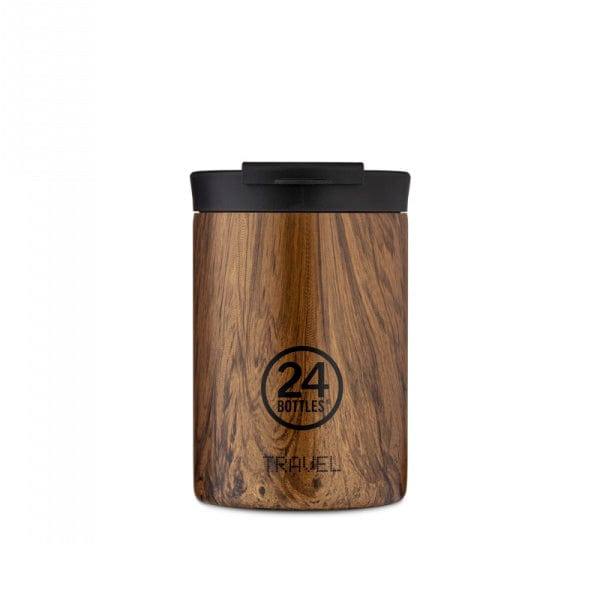 24 Bottles Insulated Stainless Steel Tumbler - Sequoia Wood