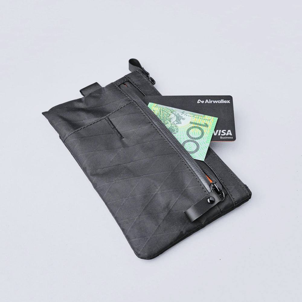 Alpaka Zip Clutch - Black VX21