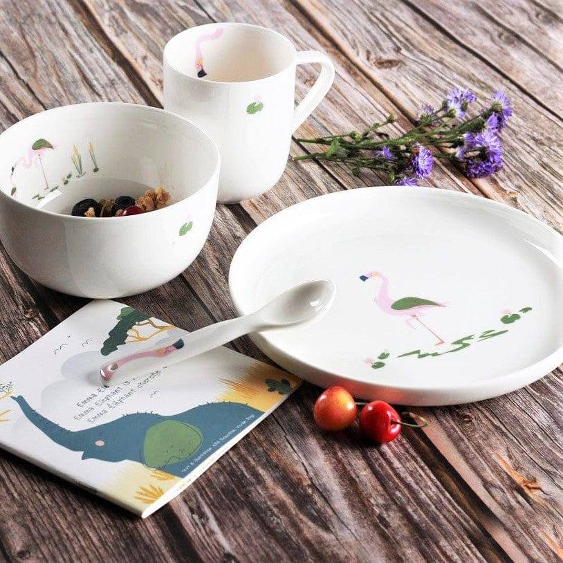 ASA Selection Kids 5-Piece Dinner Set - Fiona Flamingo