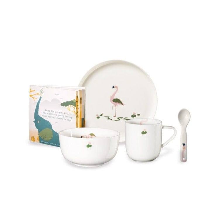 ASA Selection Kids 5-Piece Dinner Set - Fiona Flamingo