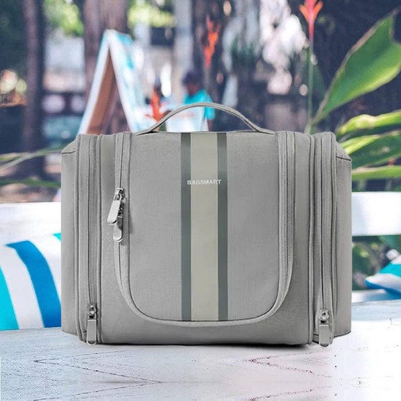 Bagsmart Stripe Hanging Toiletry Bag Medium - Grey