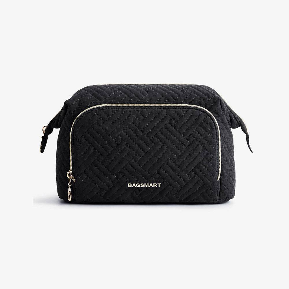 Bagsmart Travel Makeup Bag - Cross Black