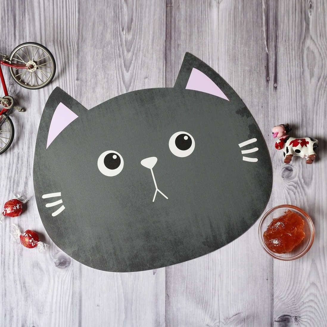 Contento Living Jungle Placemats, Set of 2 - Grey Cat