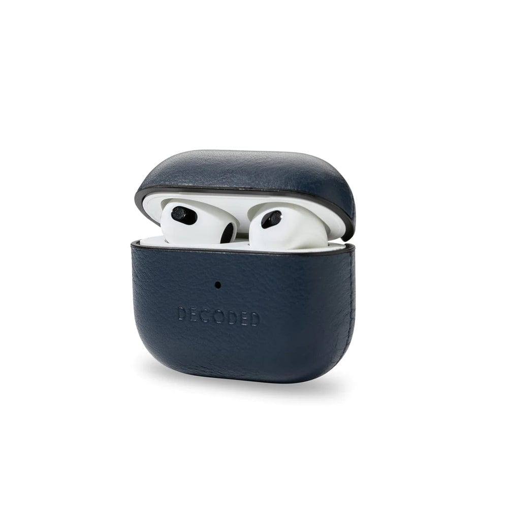 Decoded Leather AirCase for AirPods Gen 3 - Navy