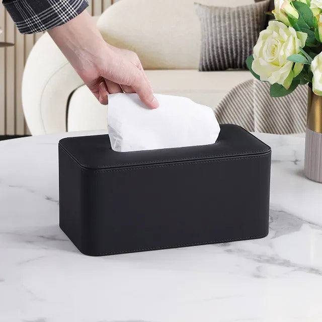 Enhabit Cabin High Tissue Box Holder - Black