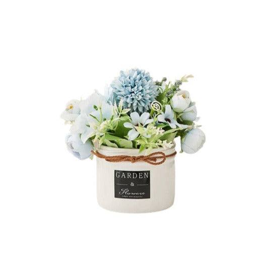 Enhabit Ceramic Potted Planter - Hydrangea