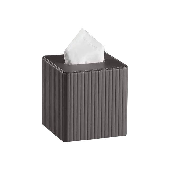 Enhabit Columns Square Tissue Box Holder - Dark Grey