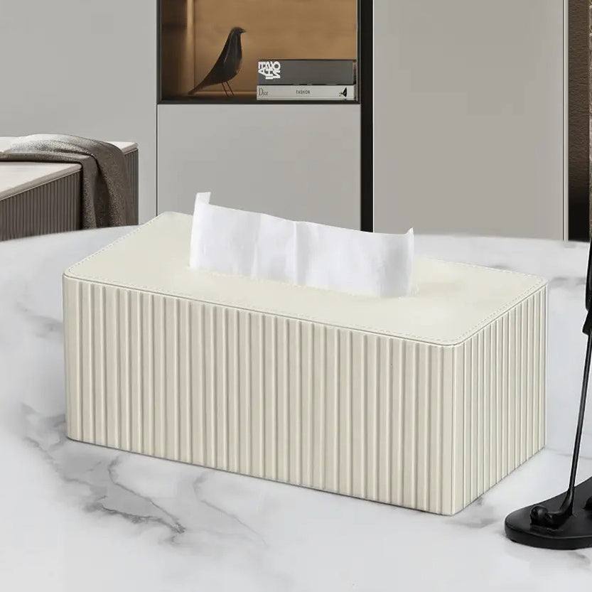 Enhabit Columns Tissue Box Holder - White