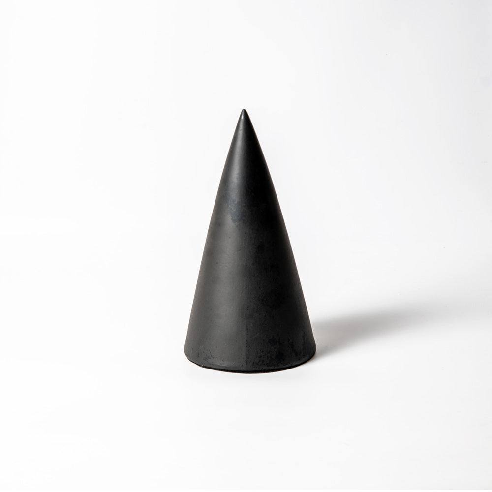 Enhabit Cone Decorative Sculpture - Black