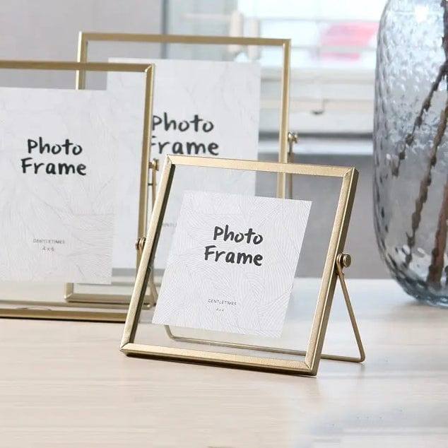 Enhabit Edge Photo Frame Square - Gold