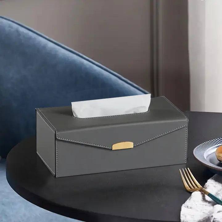 Enhabit Flap Tissue Box Holder - Dark Grey