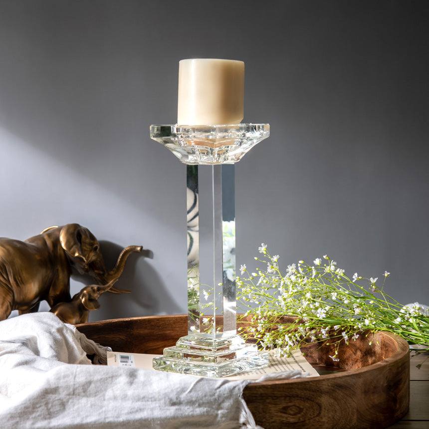 Enhabit Halo Crystal Candlestand Large