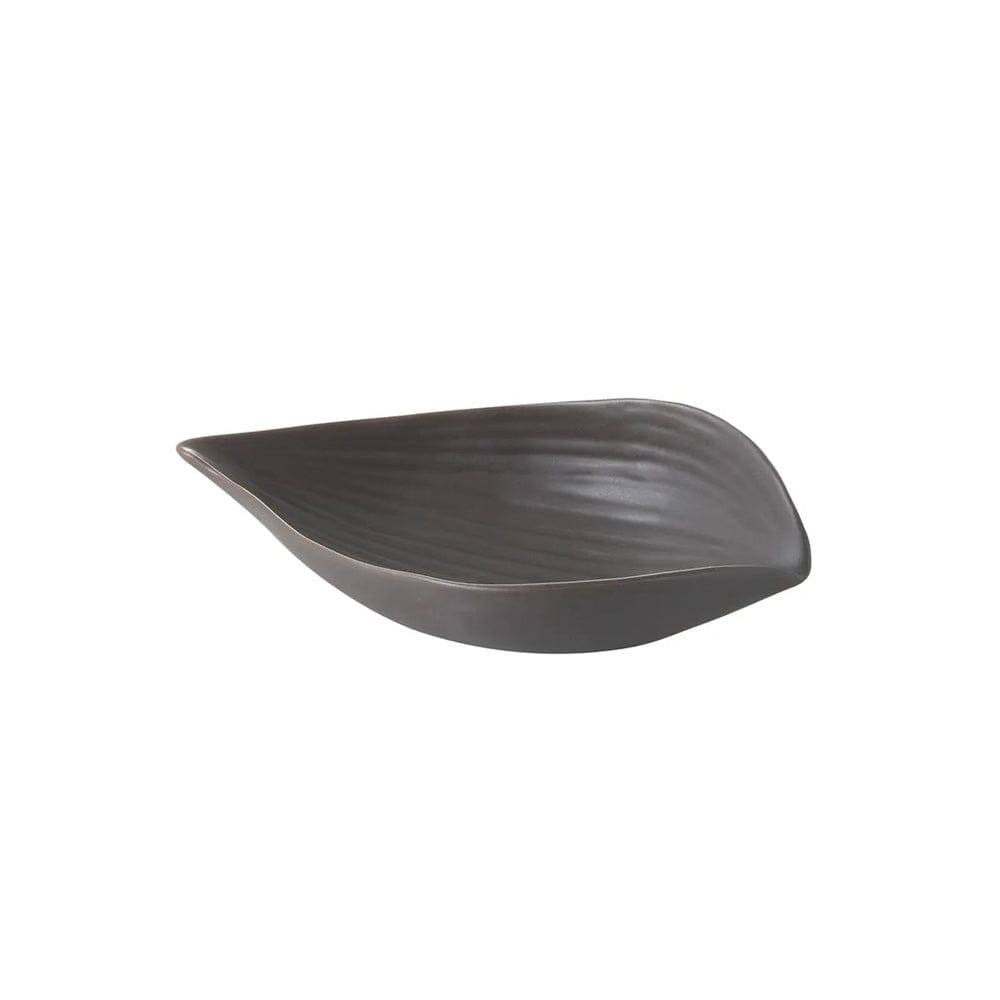 Enhabit Leaf Ceramic Dish - Grey