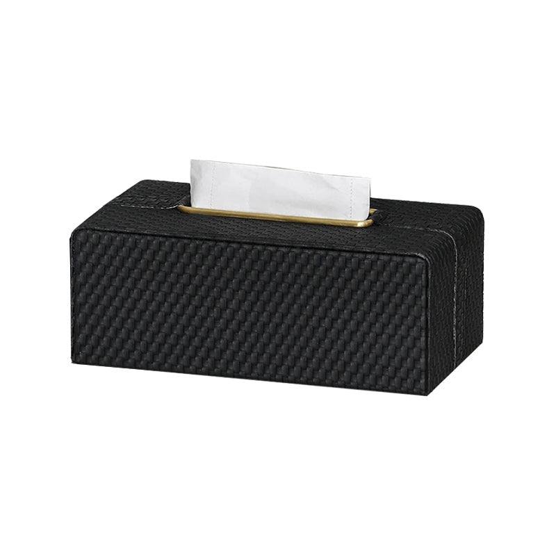 Enhabit Links Tissue Box Holder - Black & Gold