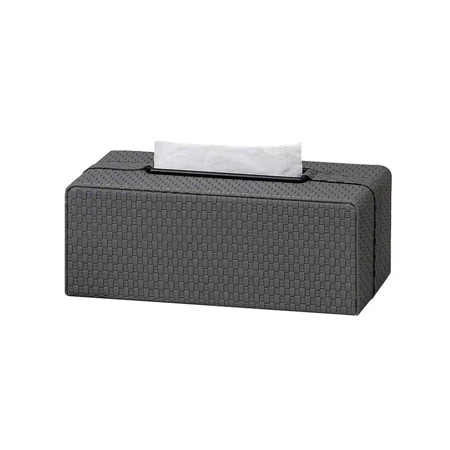 Enhabit Links Tissue Box Holder - Dark Grey & Black