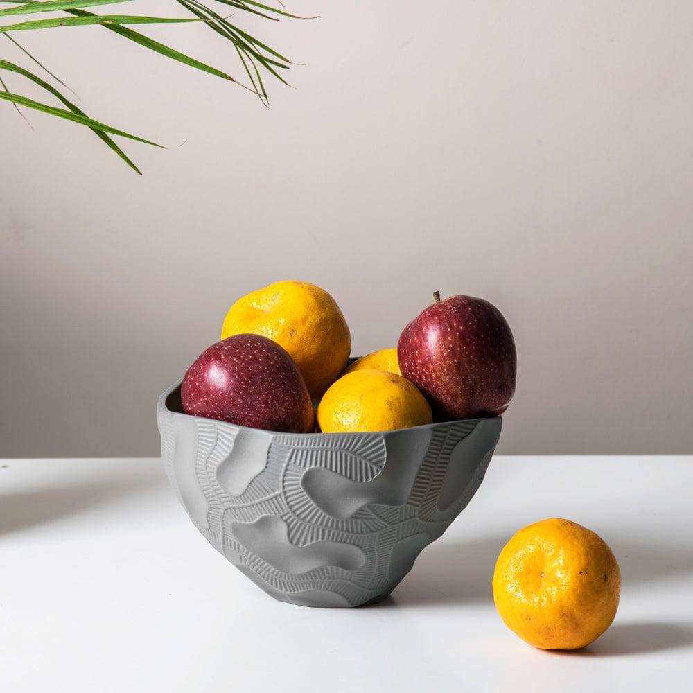 Enhabit Petra Textured Bowl - Grey