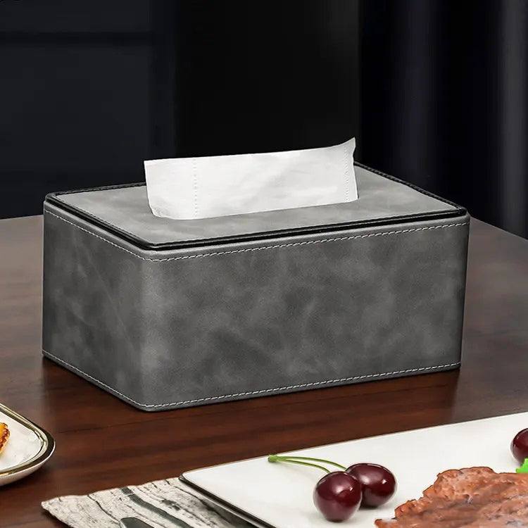 Enhabit Textured Tissue Box Holder - Grey