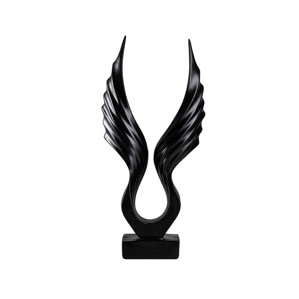 Enhabit Wings Decorative Sculpture - Black