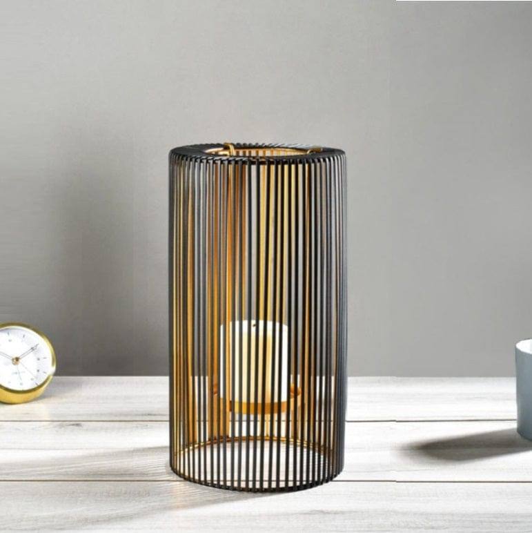 ESQ Living Lines Candle Holder Large - Black Gold