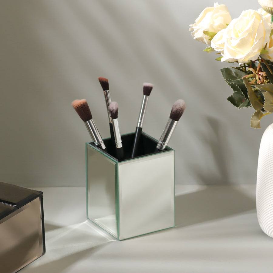 ESQ Living Mirror Brush Organiser - Silver