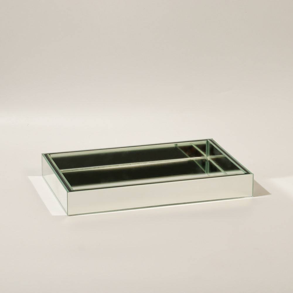 ESQ Living Mirror Valet Tray Medium - Silver