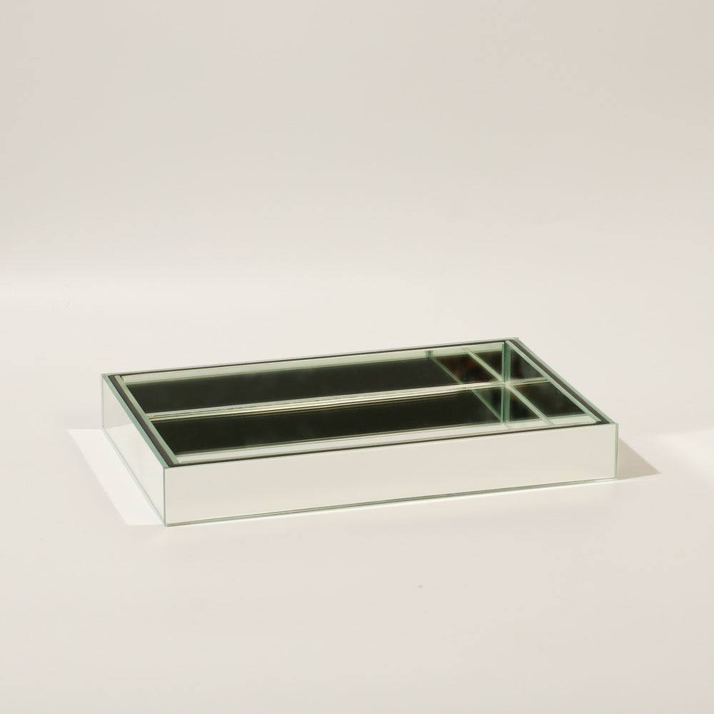 ESQ Living Mirror Valet Tray Small - Silver