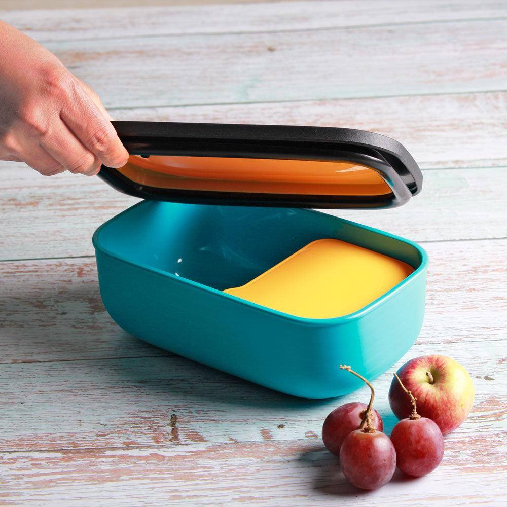 Guzzini Italy Store & Go Lunch Box - Blue Yellow