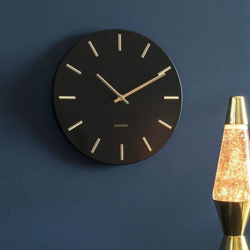 Karlsson Netherlands Charm Wall Clock 30cm - Black