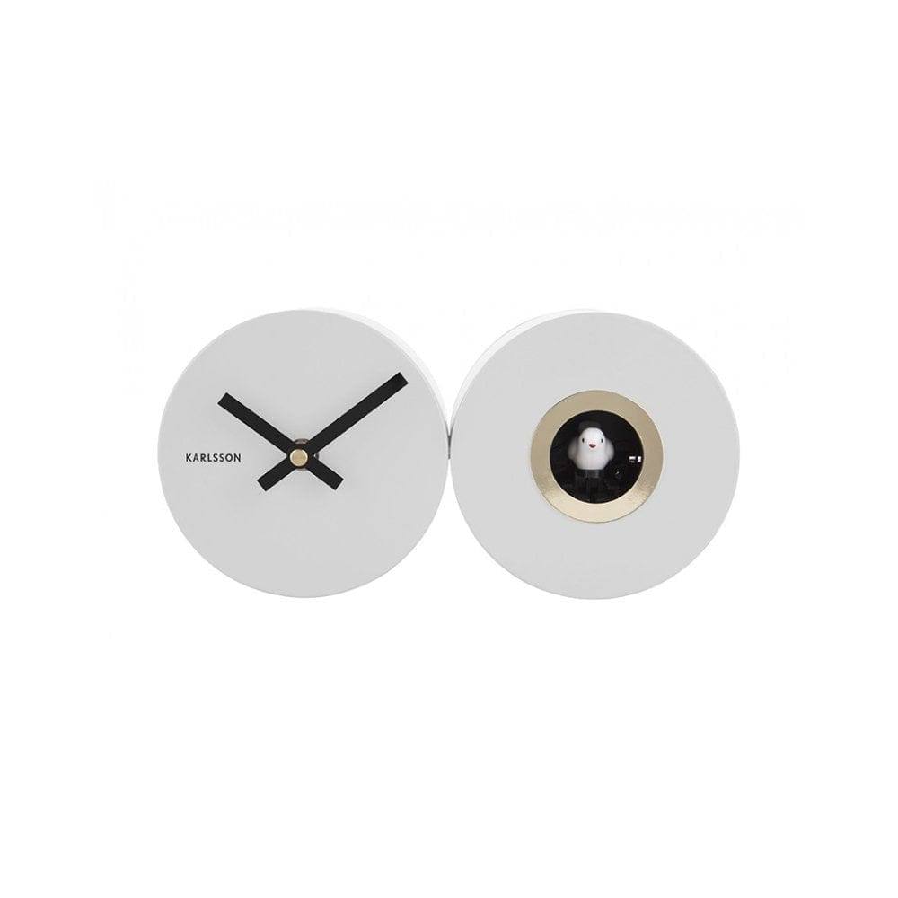 Karlsson Netherlands Duo Cuckoo Wall Clock - White