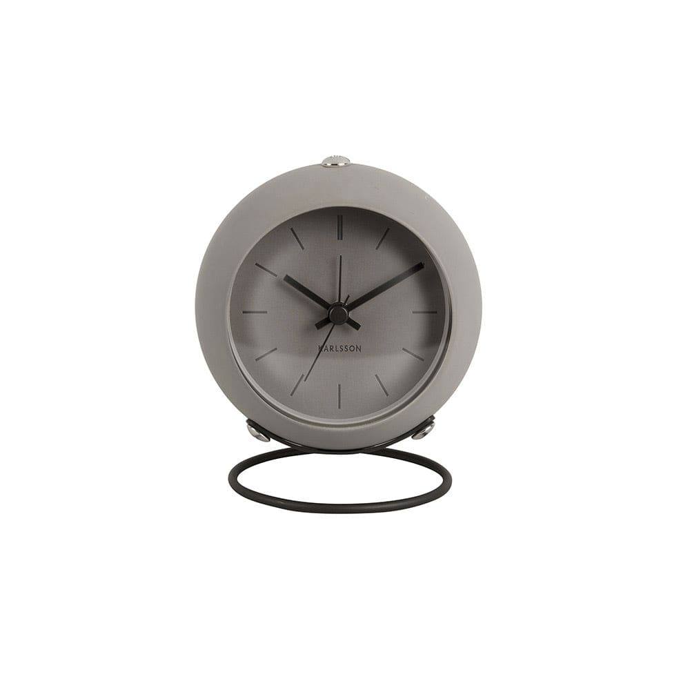 Karlsson Netherlands Nirvana Globe Alarm Clock - Dark Warm Grey