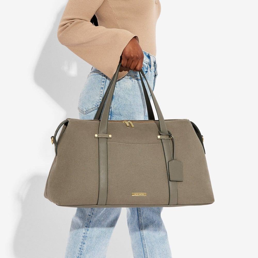 Katie Loxton Amalfi Canvas Weekend Bag - Khaki