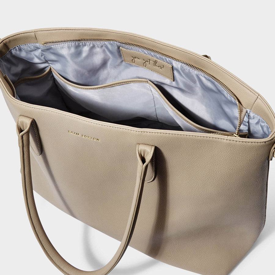 Katie Loxton Baby Changing Tote Bag - Light Taupe