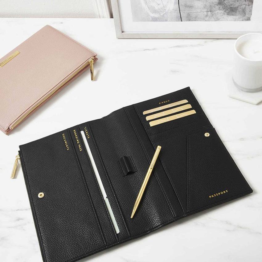 Katie Loxton Travel Document Holder - Black