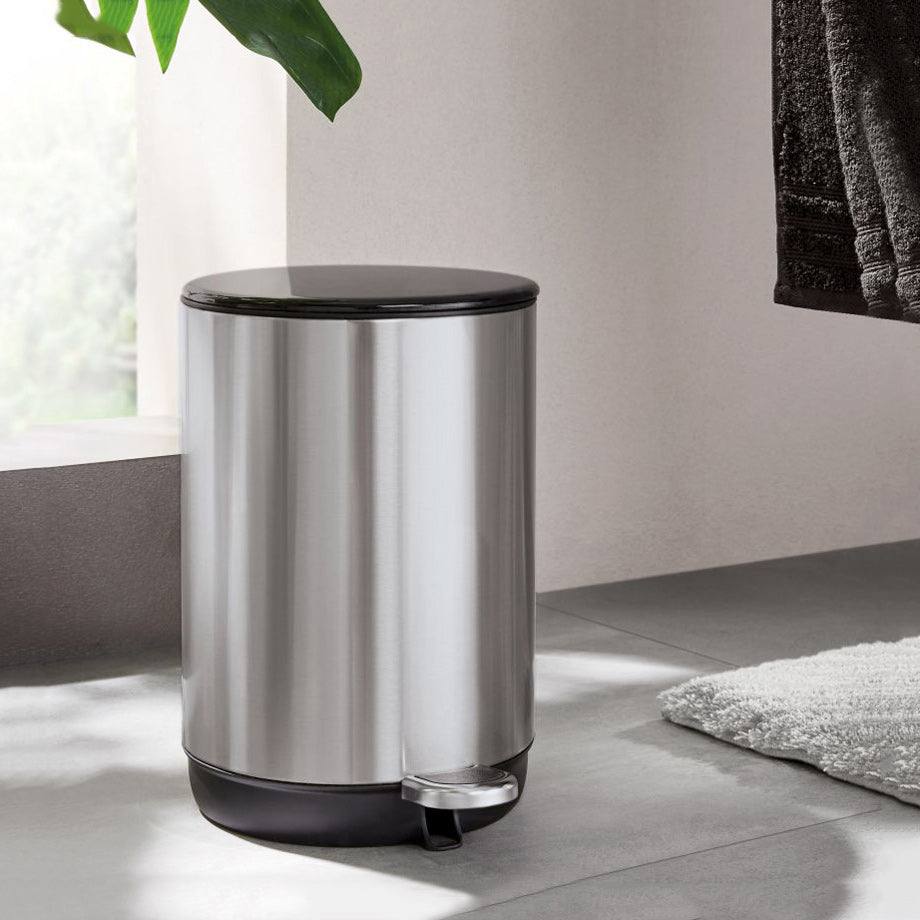 Kleine Wolke Colonna Pedal Bin - Steel Black