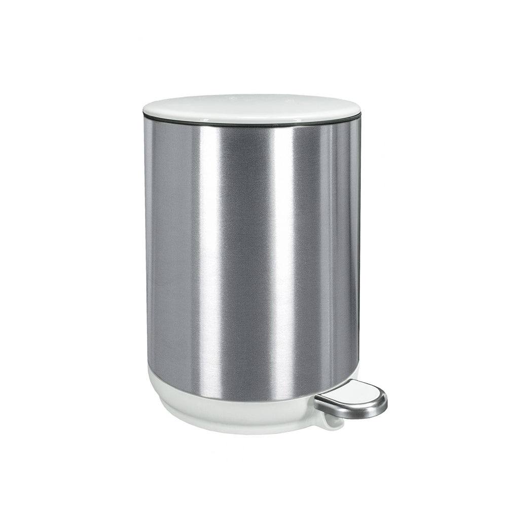 Kleine Wolke Colonna Pedal Bin - Steel White