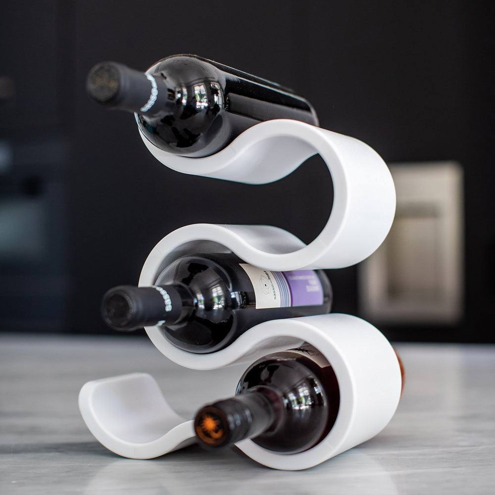 Koziol Germany Boa Wine Rack - Cotton White