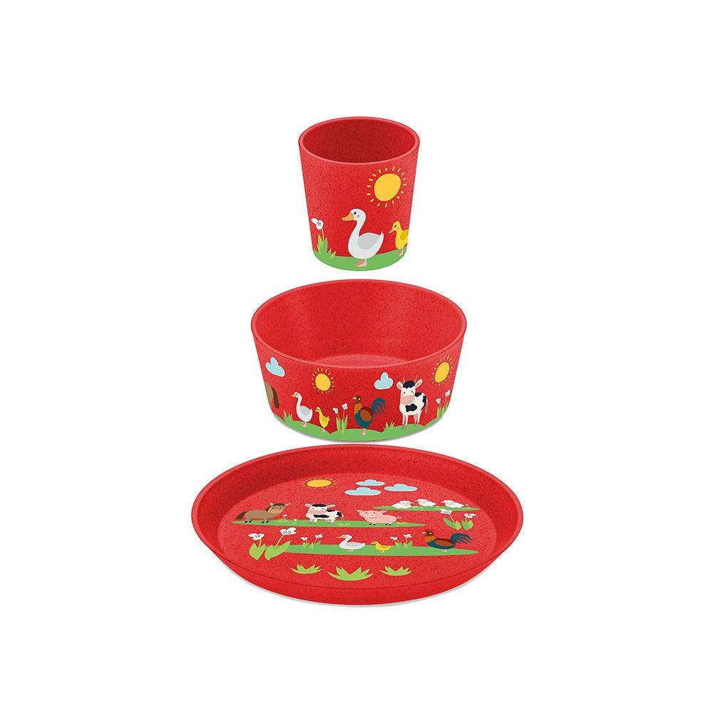 Koziol Germany Kids 3-piece Dinner Set - Farm