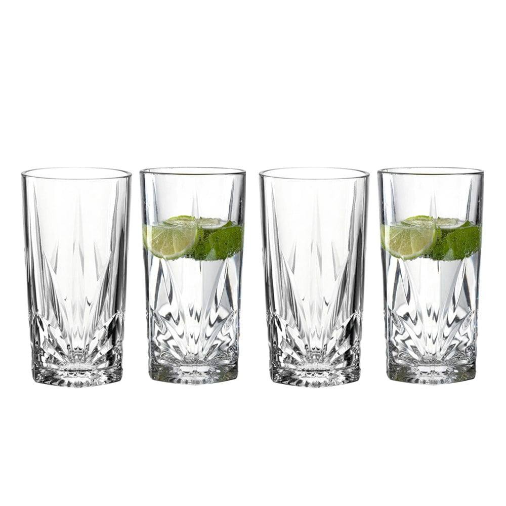 Leonardo Germany Capri Long Drink Tumblers 390ml, Set of 4