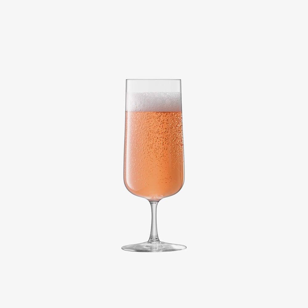 LSA International Arc Champagne Flutes 240ml, Set of 4