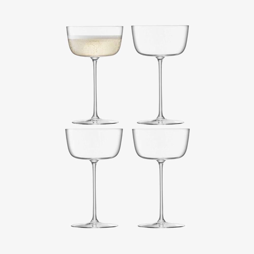 LSA International Borough Cocktail Saucers 240ml, Set of 4