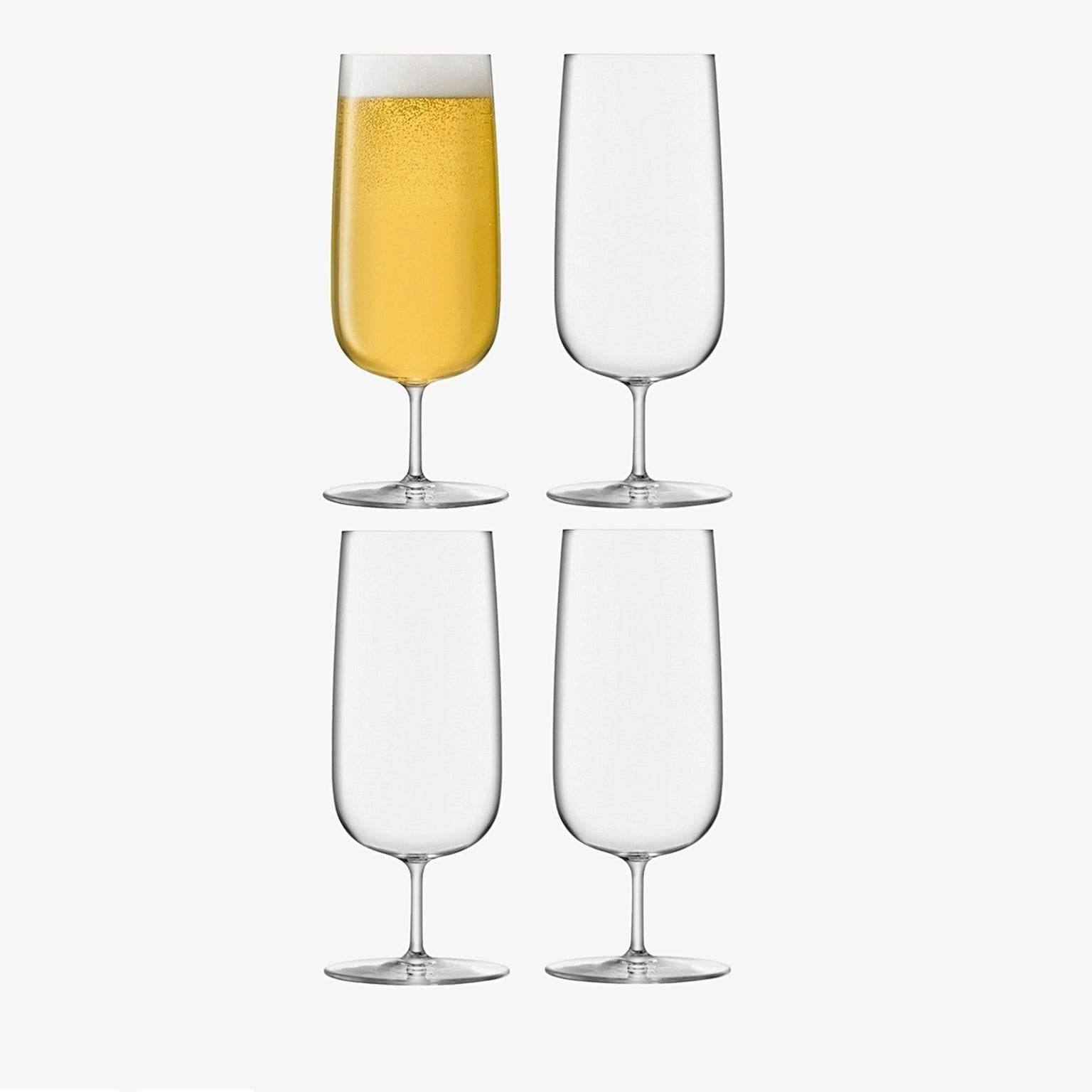 LSA International Borough Pilsner Glasses 440ml, Set of 4