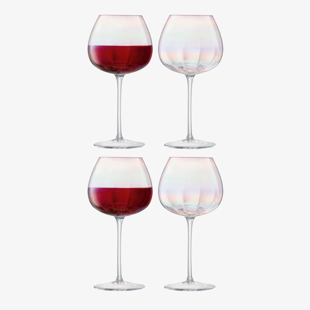 LSA International Pearl Red Wine Glasses 460ml, Set of 4