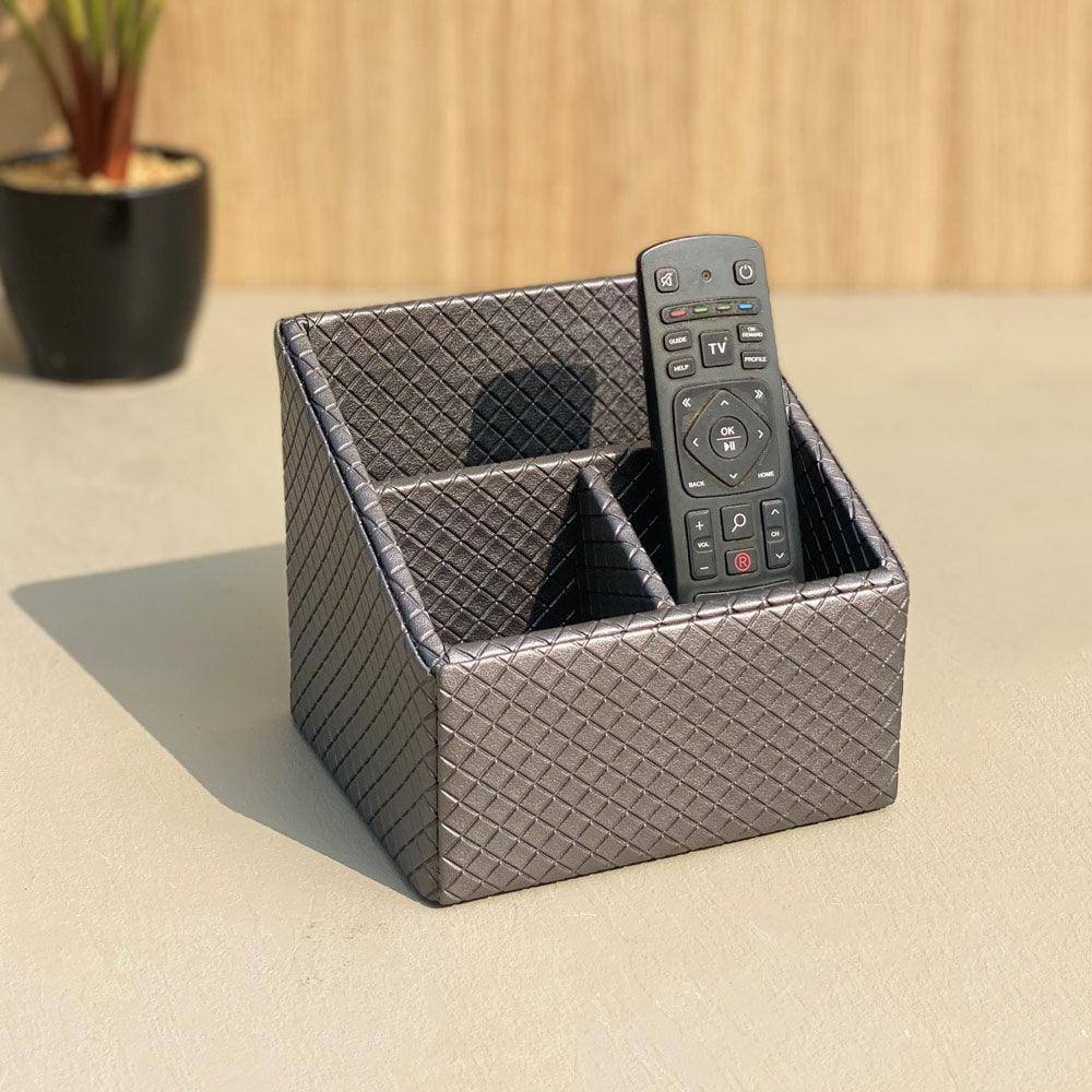 Mason Home Braided Remote Holder - Ash Grey