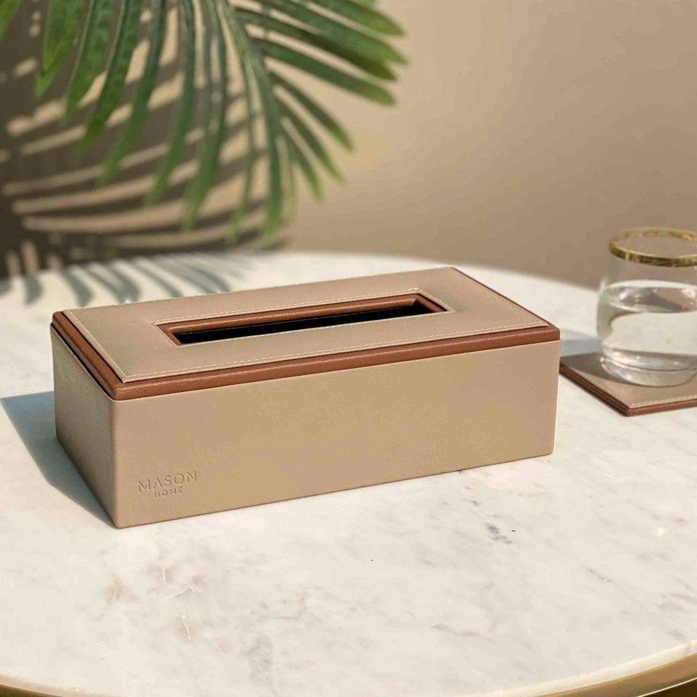 Mason Home Naples Tissue Box - Taupe