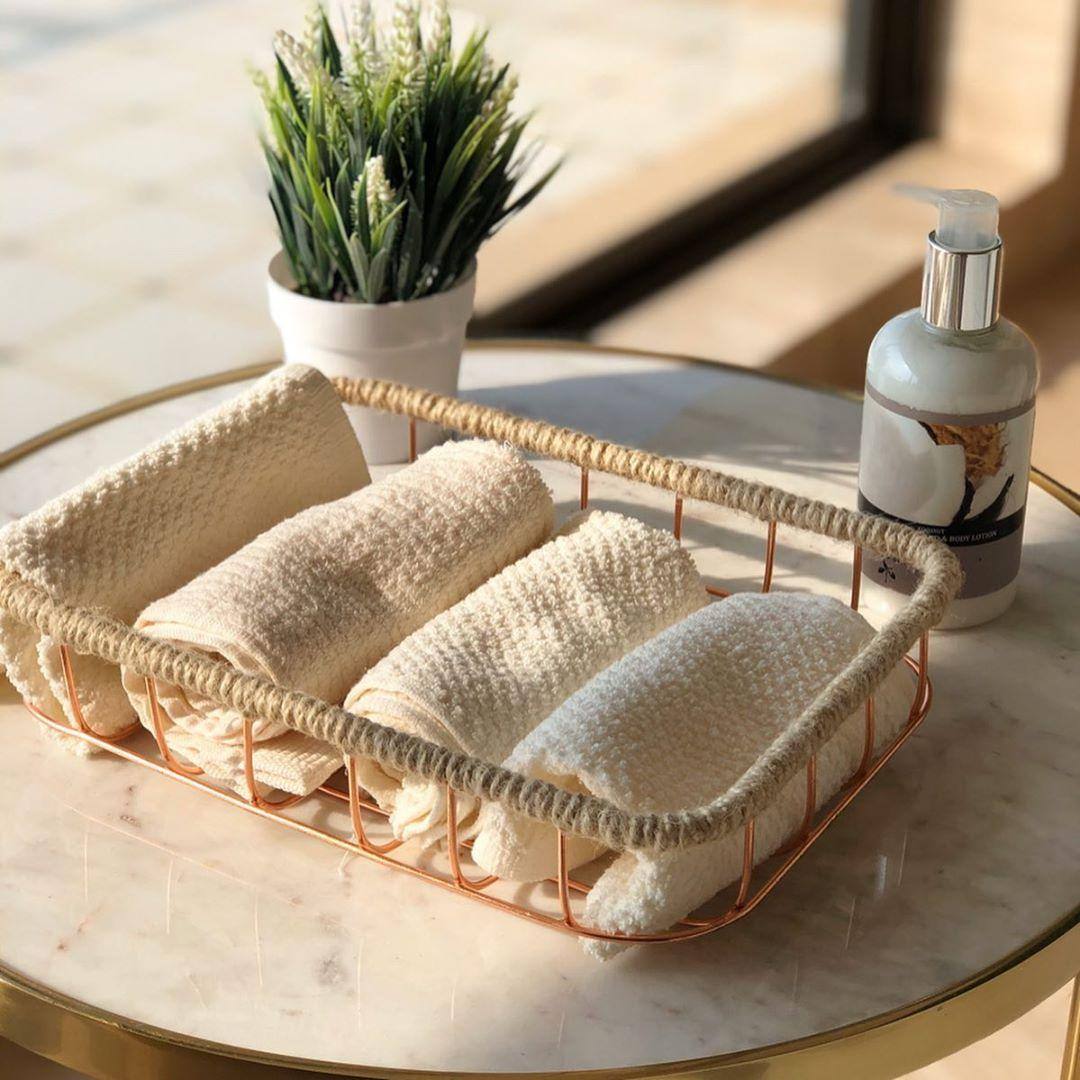 Mason Home Sochi Storage Basket - Rose Gold