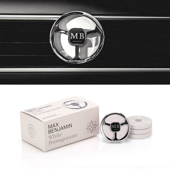 Max Benjamin Car Fragrance Set with 4 Refills - White Pomegranate