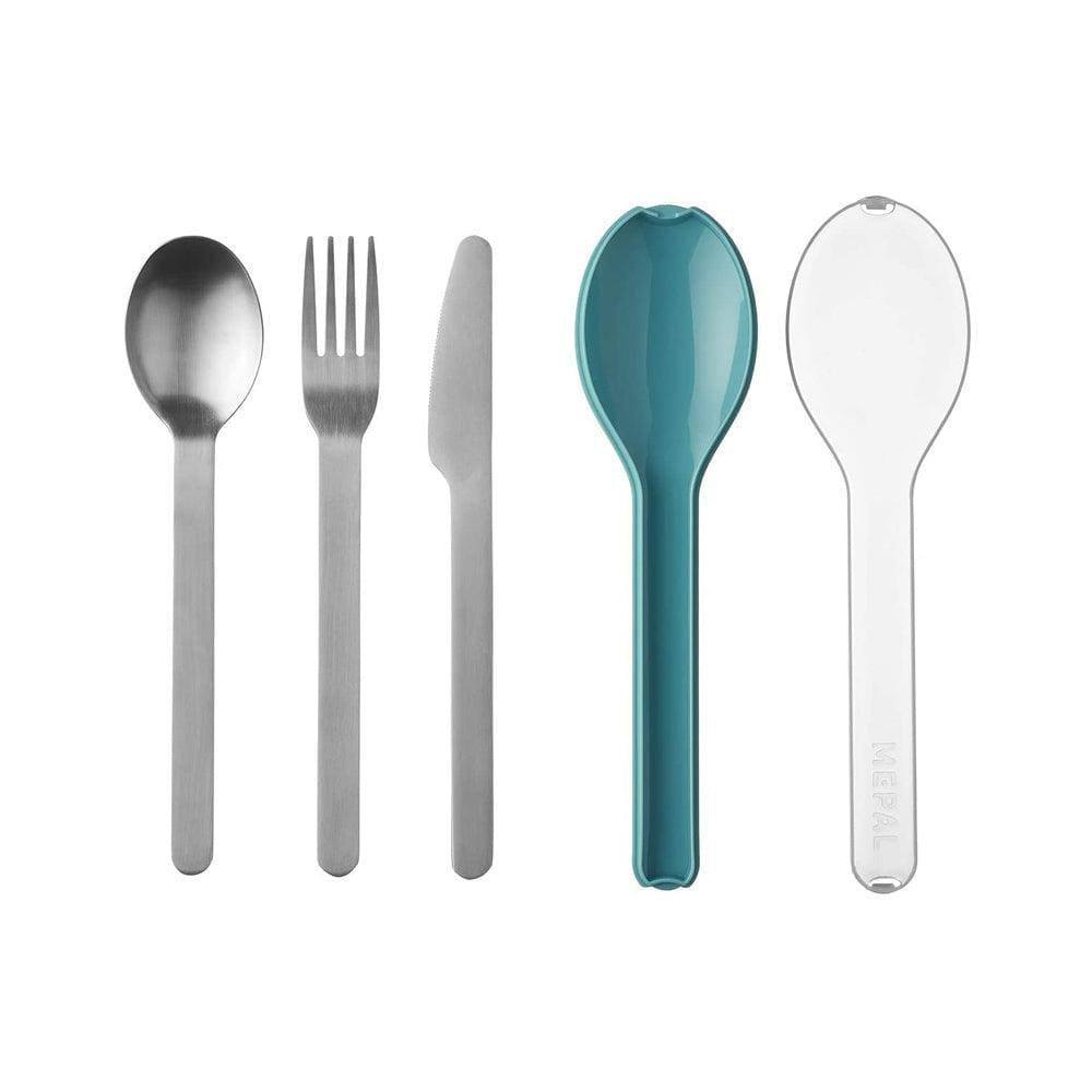 Mepal Netherlands Ellipse 3-Piece Travel Cutlery Set - Nordic Green