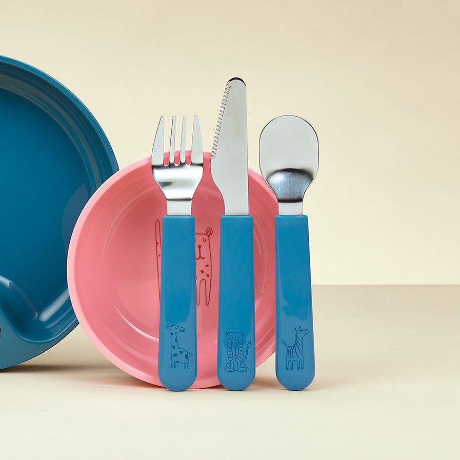 Mepal Netherlands Mio 3-Piece Kids Cutlery Set - Deep Blue