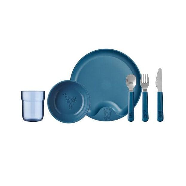 Mepal Netherlands Mio Kids 6-piece Dinner Set - Deep Blue