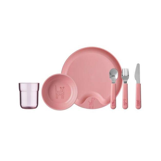 Mepal Netherlands Mio Kids 6-piece Dinner Set - Deep Pink